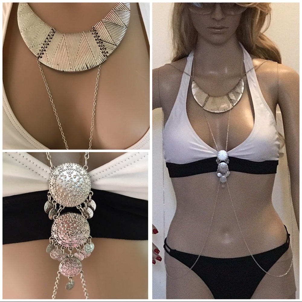 Stunning Vintage Body Chain – Silver Vibes - Picture 2 of 8